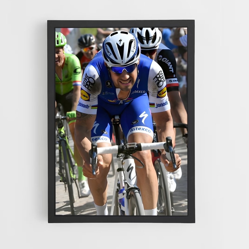 Poster Tom de boonen cyclistes – affiche Cyclisme (vue 2)